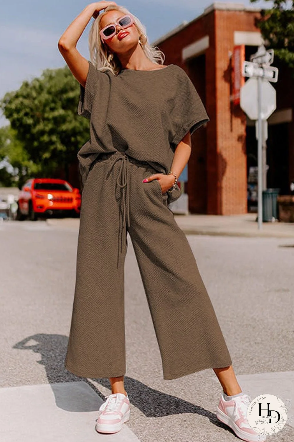 Weekend Casual Jumpsuit and Top Set