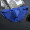 Men's Ice Silk Bikini Solid Seamless Briefs
