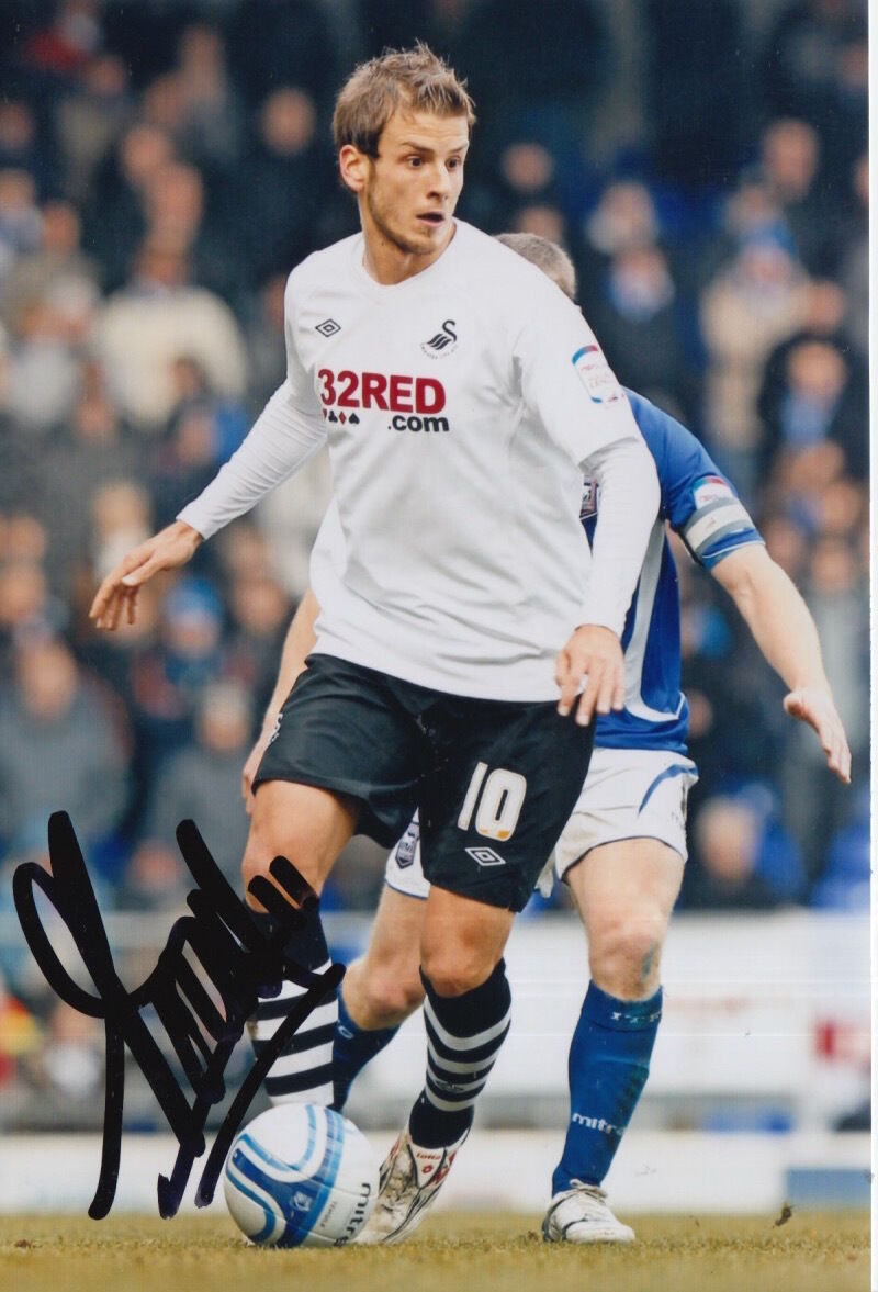 SWANSEA CITY HAND SIGNED ANDREA ORLANDI 6X4 Photo Poster painting 1.