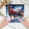 6Pcs Weihnachtspferd - 5d DIY Handwerk Gru&szlig;karte