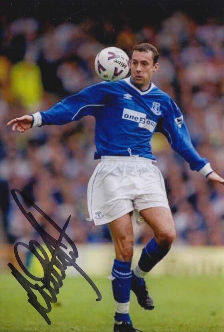 DON HUTCHISON HAND SIGNED 6X4 Photo Poster painting EVERTON FOOTBALL AUTOGRAPH 4