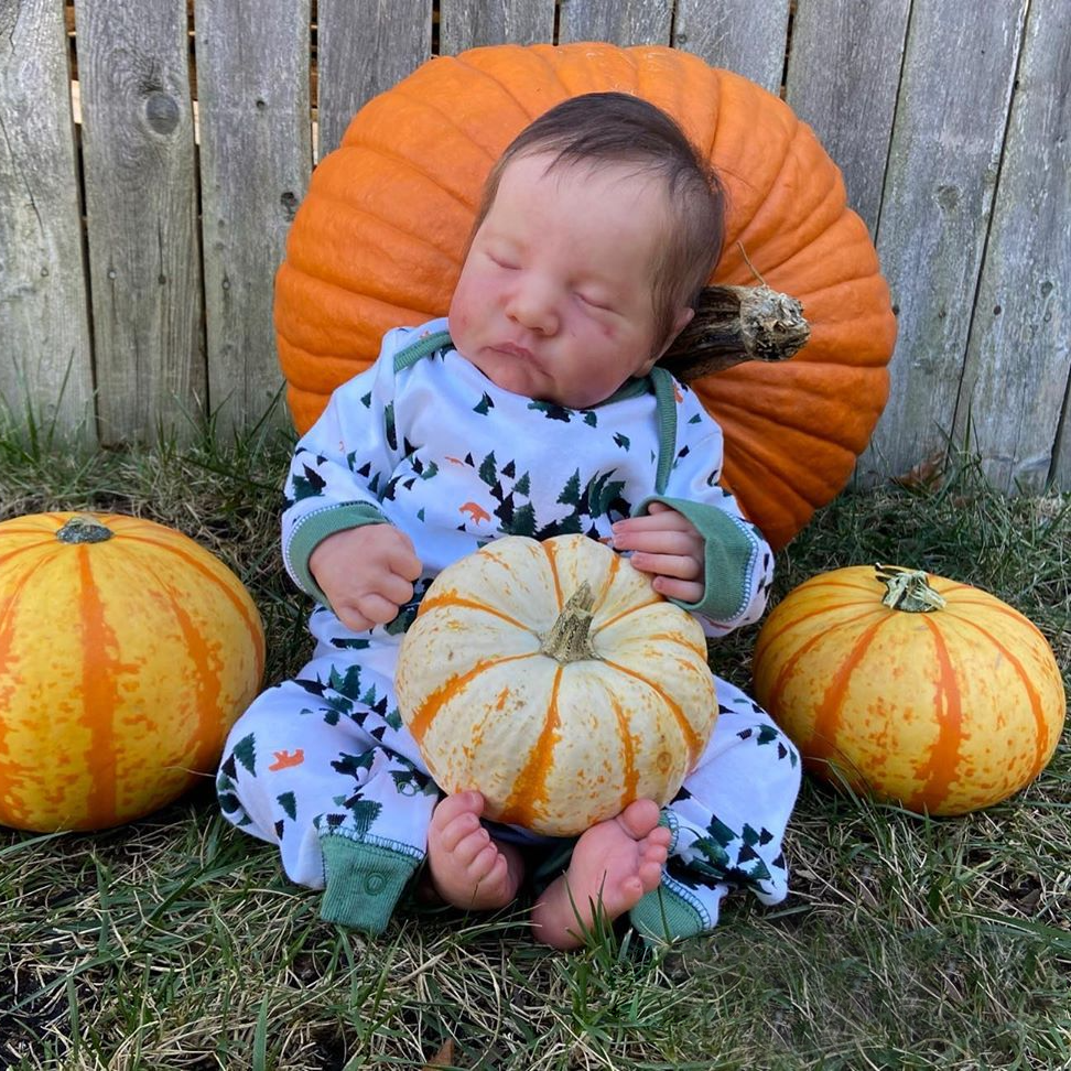 12'' Real Preemie Sleeping Baby Lincoln, Cute Realistic Silicone Reborn Soft Newborn Baby Boys Dolls for Kids Age 3+ 2023 -Creativegiftss® - [product_tag] Creativegiftss®
