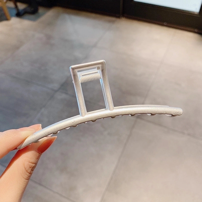 Simple Metal Catch Clip Large Shower Pearl Shark Clip