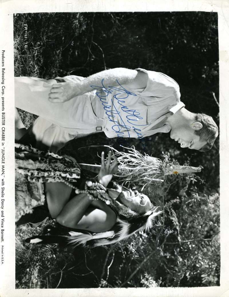 Buster Crabbe Jsa Coa Autograph 8x10 Photo Poster painting Hand Signed Authentic