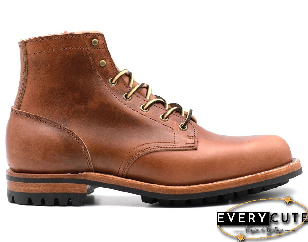 Cow Split Leather Men Boots Comfortable Boots Men Footwear Rubber Ankle Boots Men's Shoes