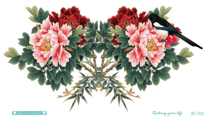 38 Kinds Adult Chest Back Tattoo Big Size Sexy Flowers Mandala Totem Waterproof Temporary Body Art Sticker tatouage temporaire