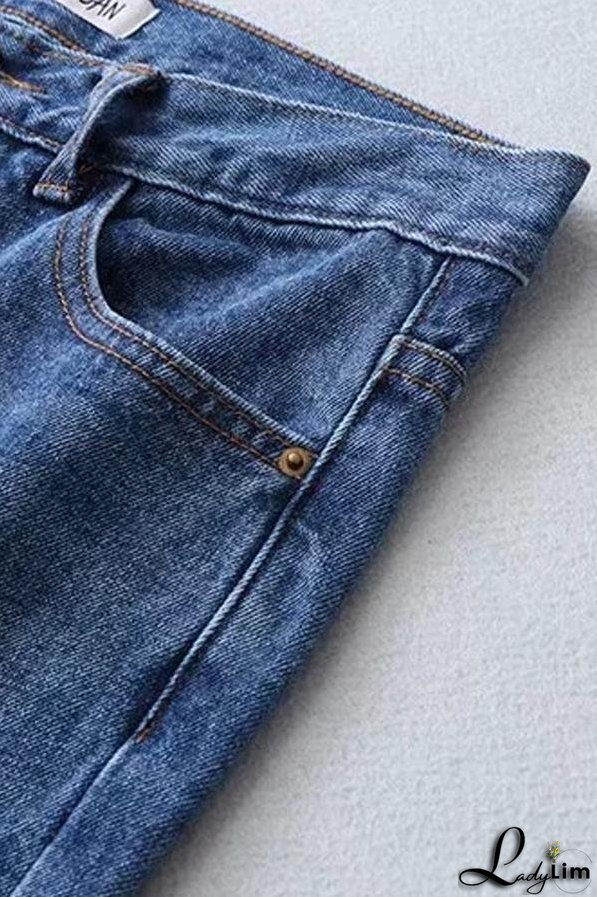 Vintage Zipper Fly Flare Jeans