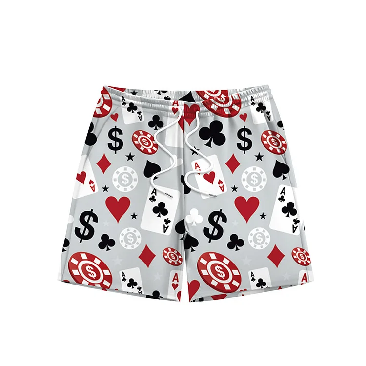 Colorful Printed Quick-Drying Casual Shorts And Beach Shorts at Hiphopee