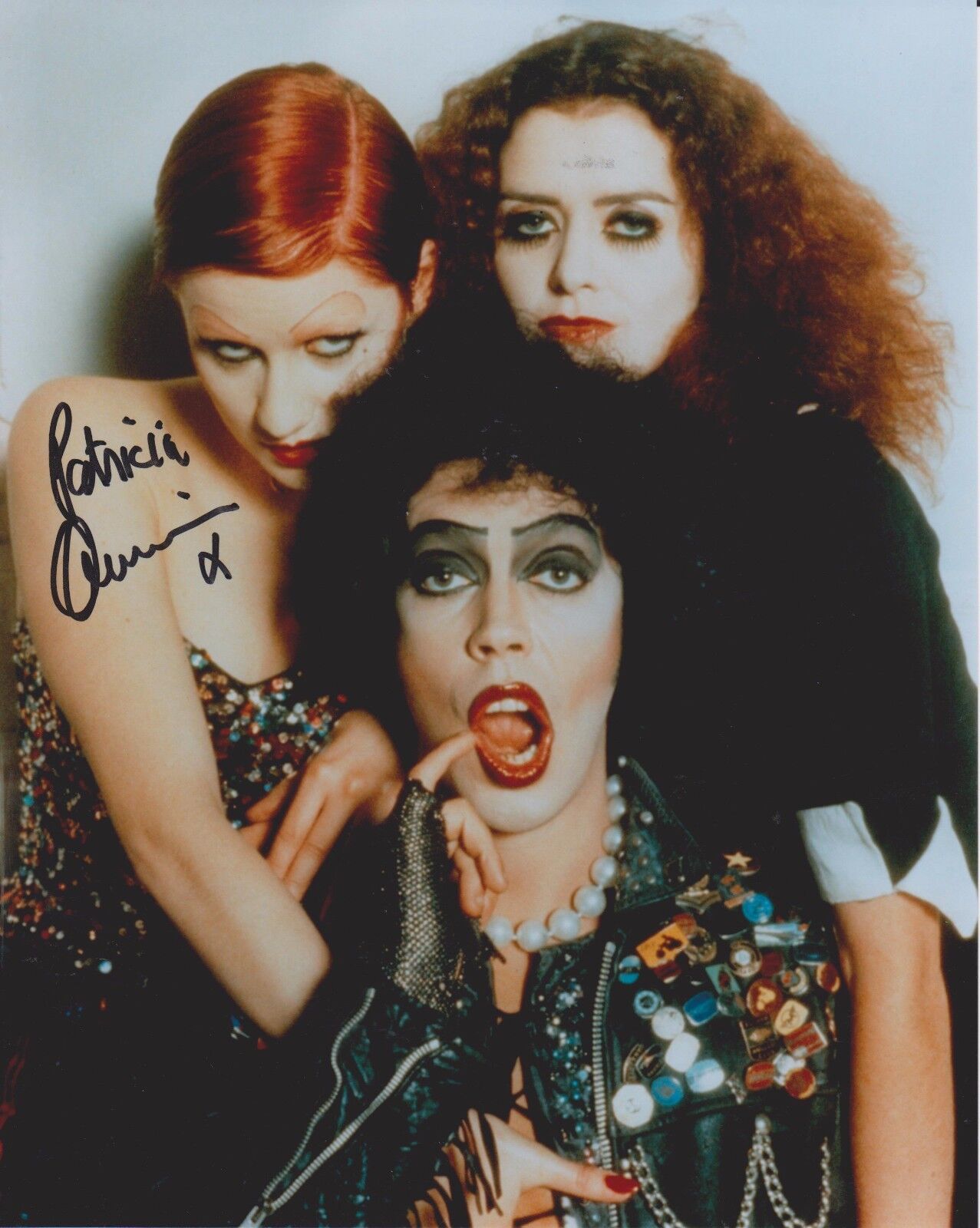 Patricia Quinn Rocky Horror 16 Original Autographed 8X10 Photo Poster painting