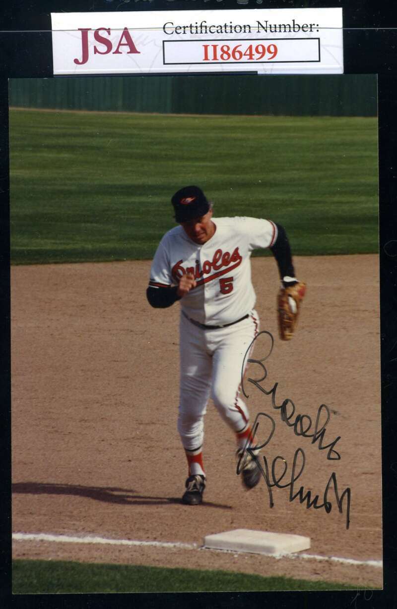 Brooks Robinson JSA Hand Signed Original Photo Poster painting Autograph