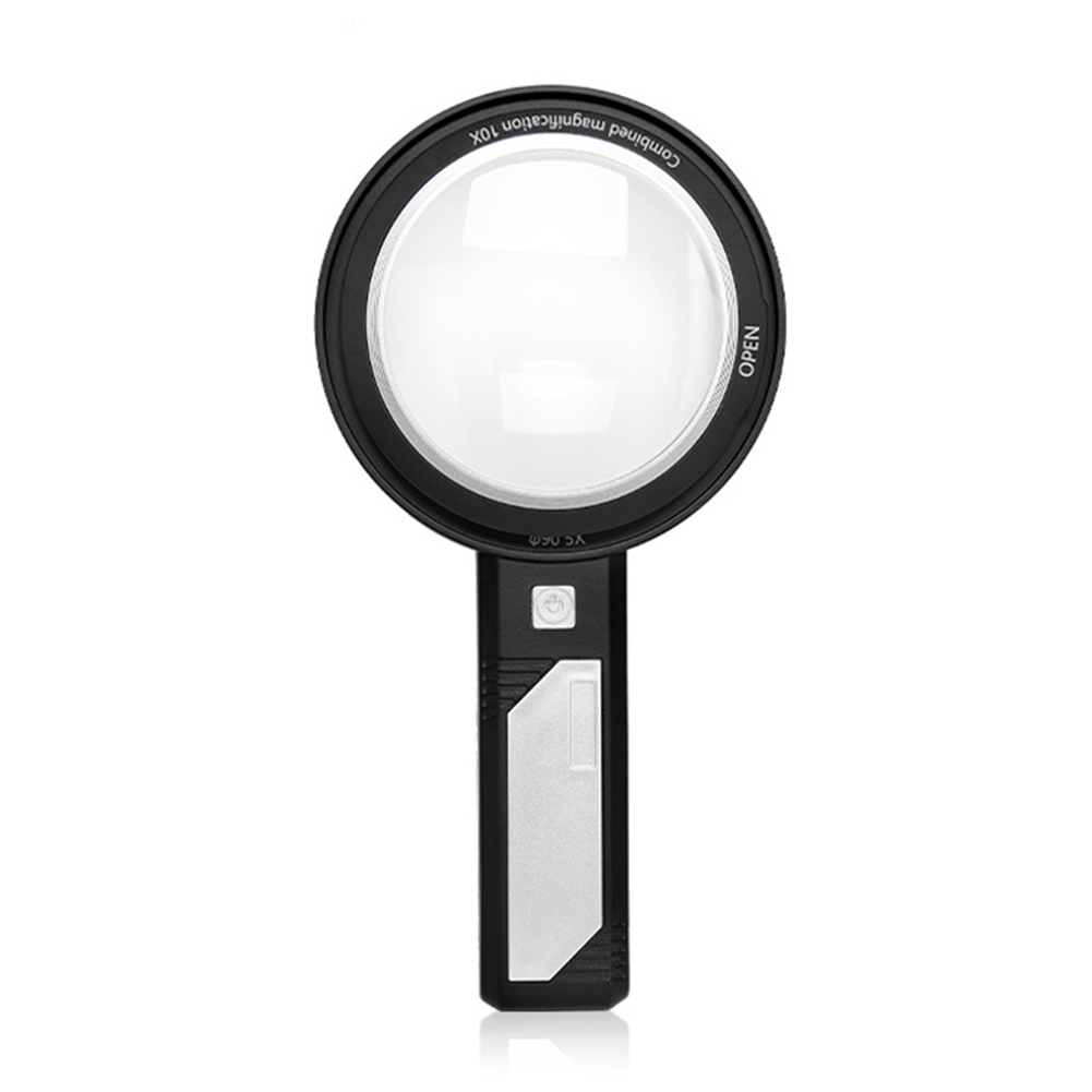 

5x/10x Handheld Magnifying Glass with 6LED 2UV Lights Illuminated Magnifier, 501 Original