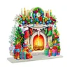 >SALE<Acrylic Christmas Fireplace Double Sided Diamond Painting Paper Towel Holder