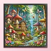 Mushroom House-16CT Stamped Cross Stitch 40*40cm/15.75*15.75in