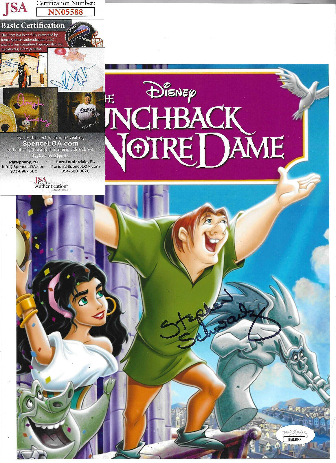 Stephen Schwartz Signed 8x10 Photo Poster painting, Composer, Hunchback of Notre Dame, JSA COA