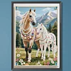 Diamond Painting-DIY Special Shaped Drill Pearl Painting Horse(30x40cm)