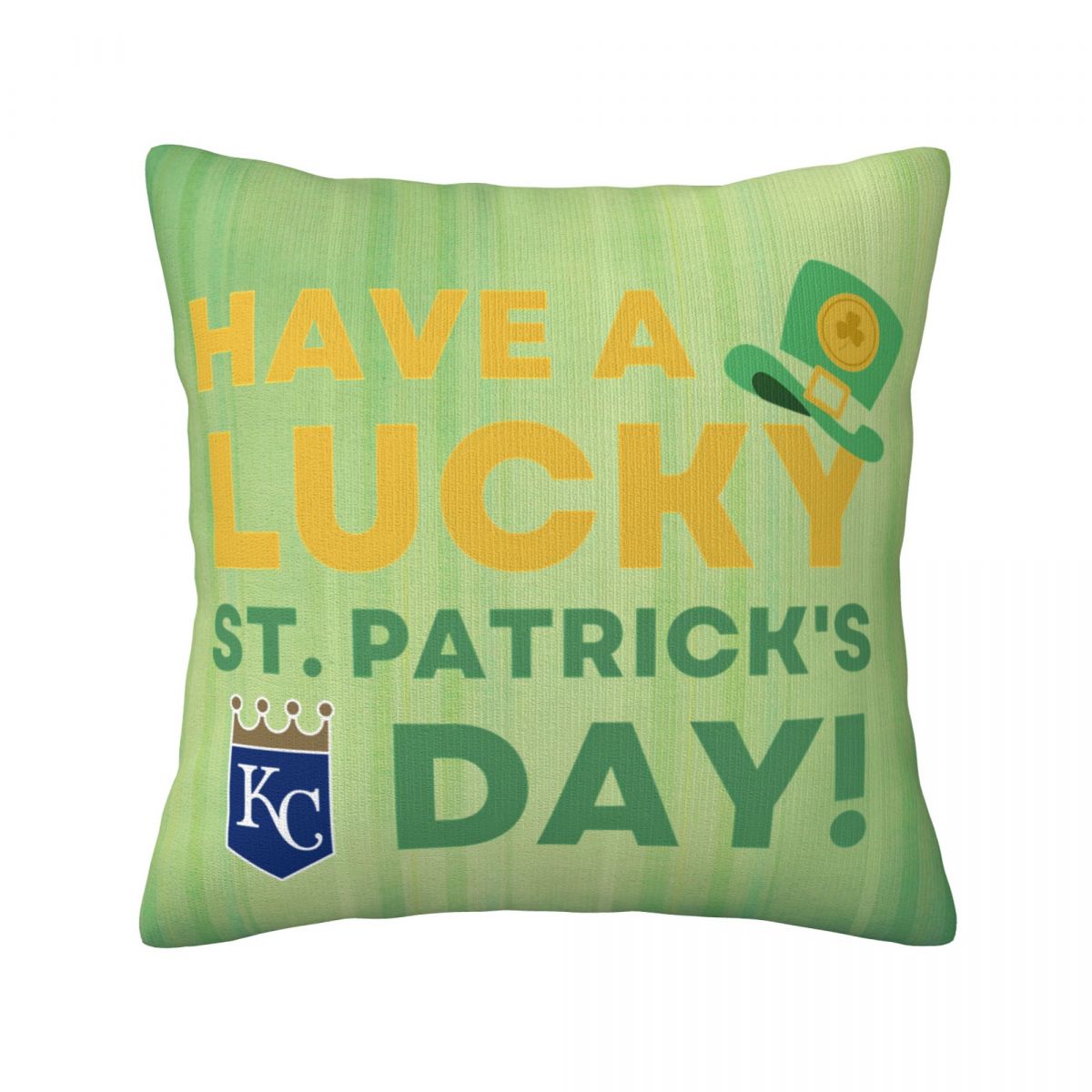 Kansas City Royals St Patrick's Day Have A Lucky Day Decorative Throw Pillow