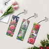 3Pcs DIY Flowers Castle Special Shape Diamond Painting Bookmark