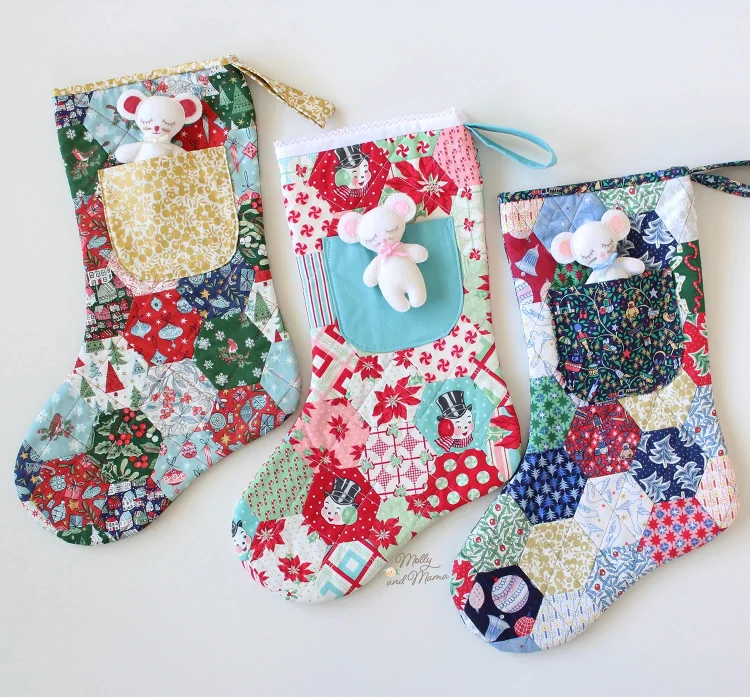 Christmas Eve Stocking Sewing Template + Instructions
