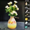 Wooden Vase Solid Mosaic Art Handmade Pasting Material Pack DIY Creative Decoration Kit