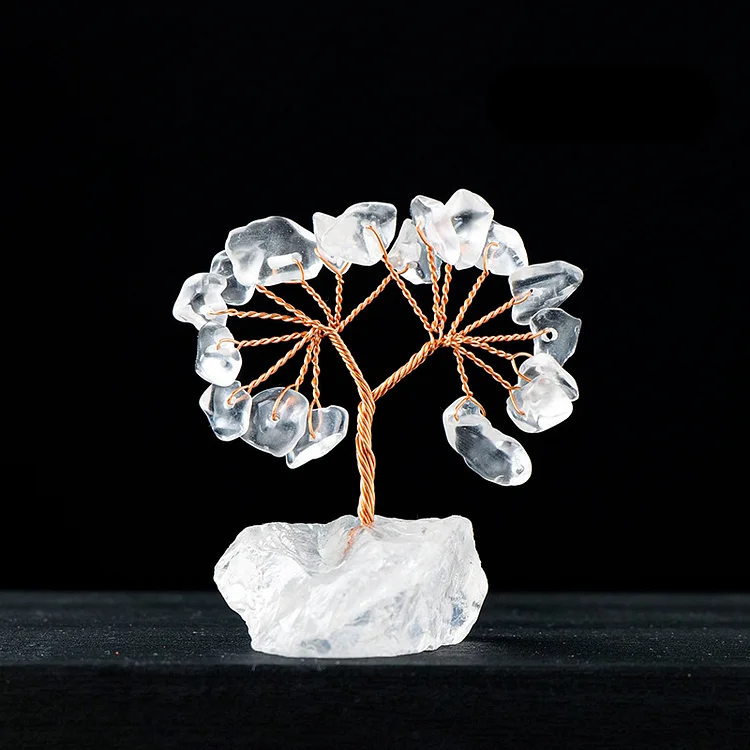 Olivenorma Natural Colorful Crystal Gravel Feng Shui Tree