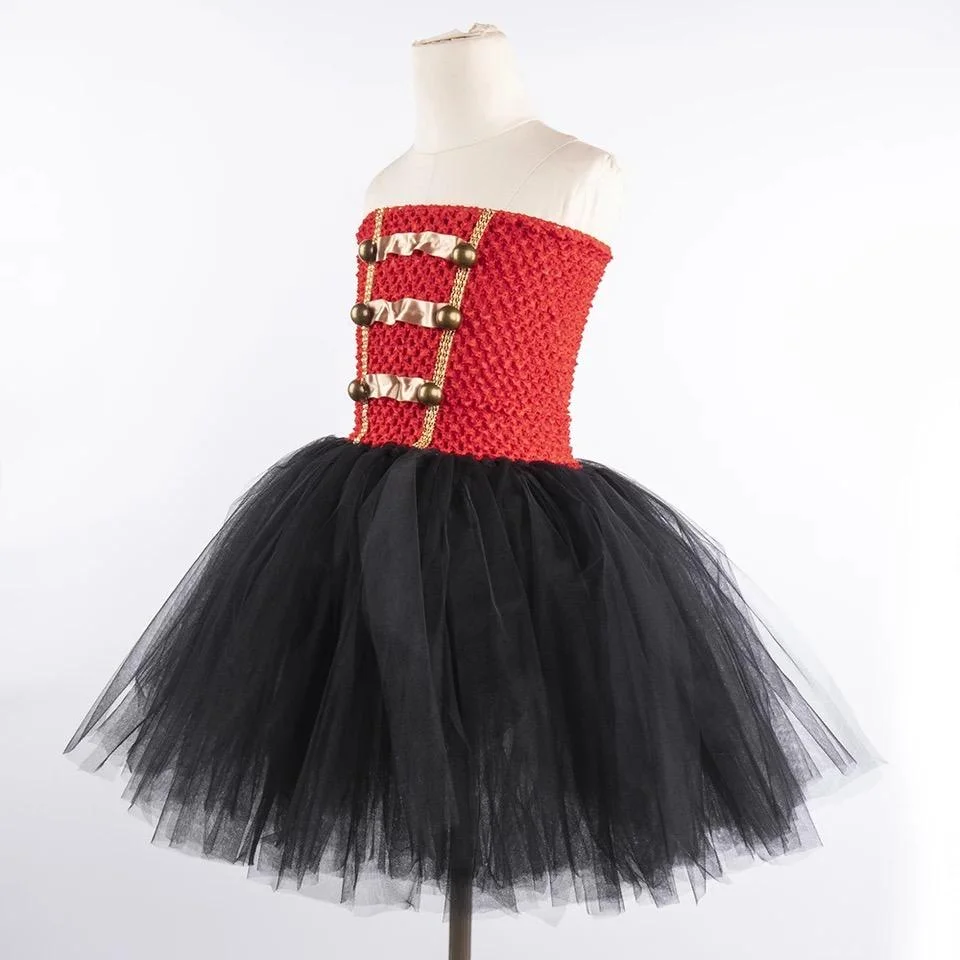 Halloween Red Black Nutcracker Costume Dress