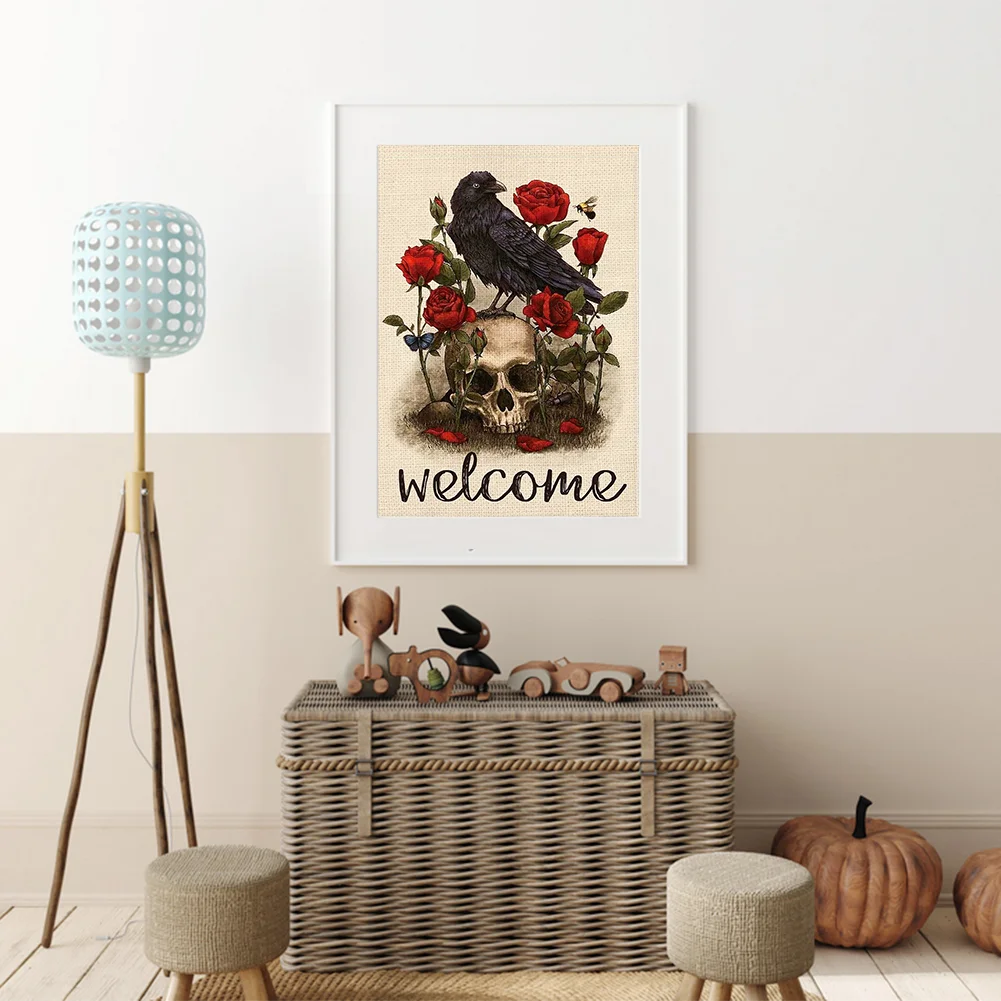 11ct Stamped Cross Stitch - Crow(35*51cm)