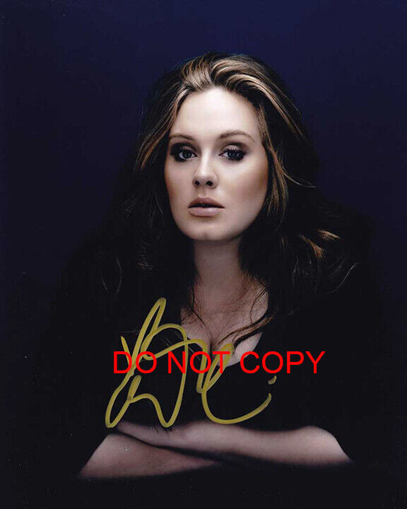 Adele - Autographed Signed 8x10 Photo Poster painting (Set Fire To the Rain) Reprint