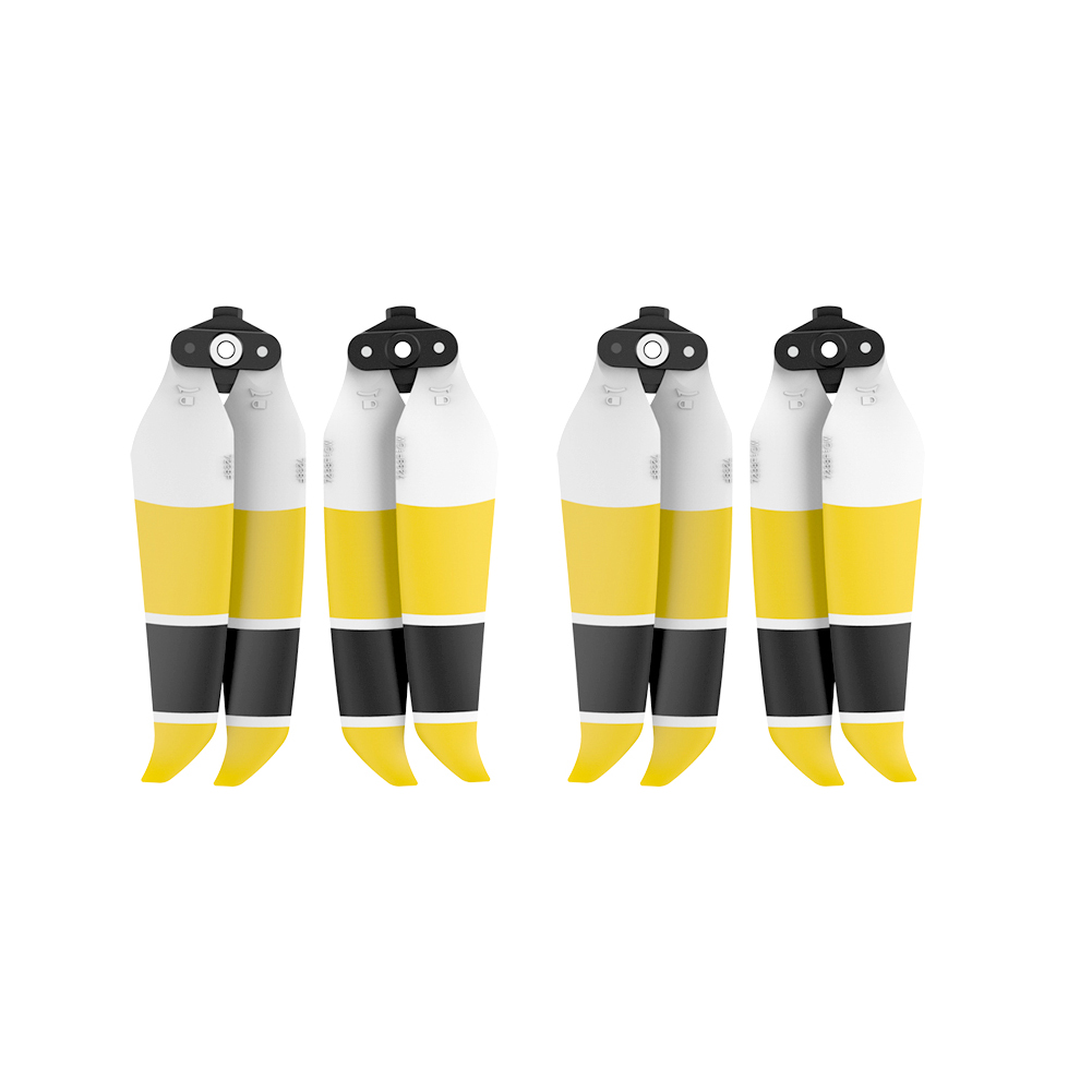 

4x 7238F Propeller for DJI Mavic Air 2 Low Noise Prop (Black+Yellow+White), 501 Original