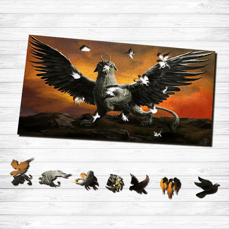 Ericpuzzle™ Ericpuzzle™Griffin Mythical Beast Wooden  Puzzle