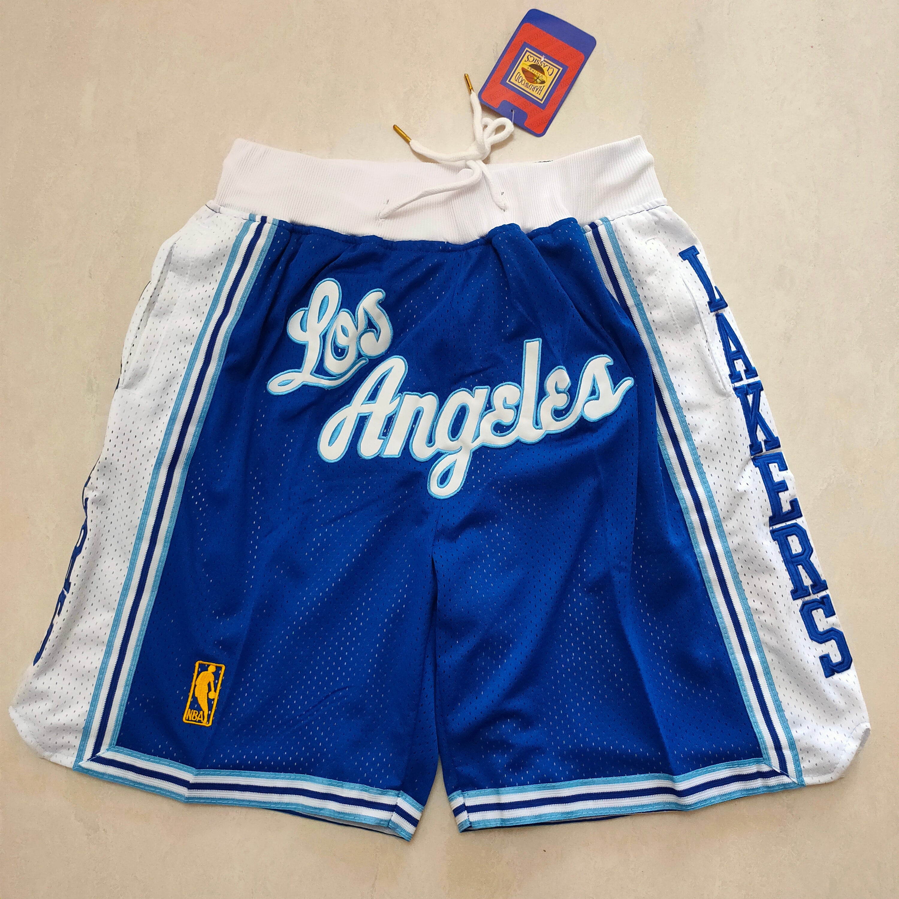 Los Angeles Lakers blue pocket Pants Shorts