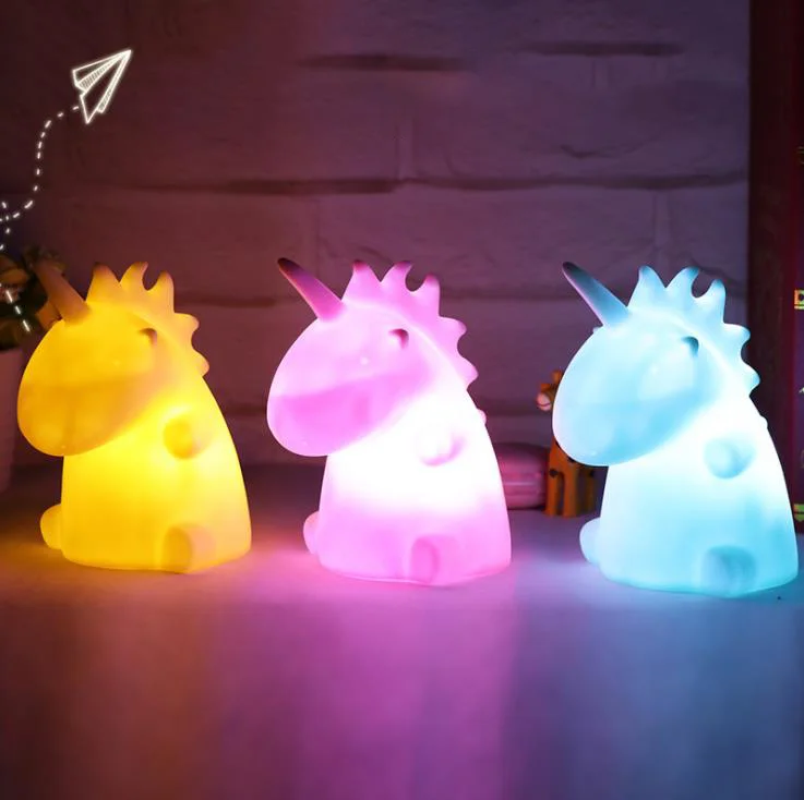 Cute Unicorn Silicone Night Light - Appledas
