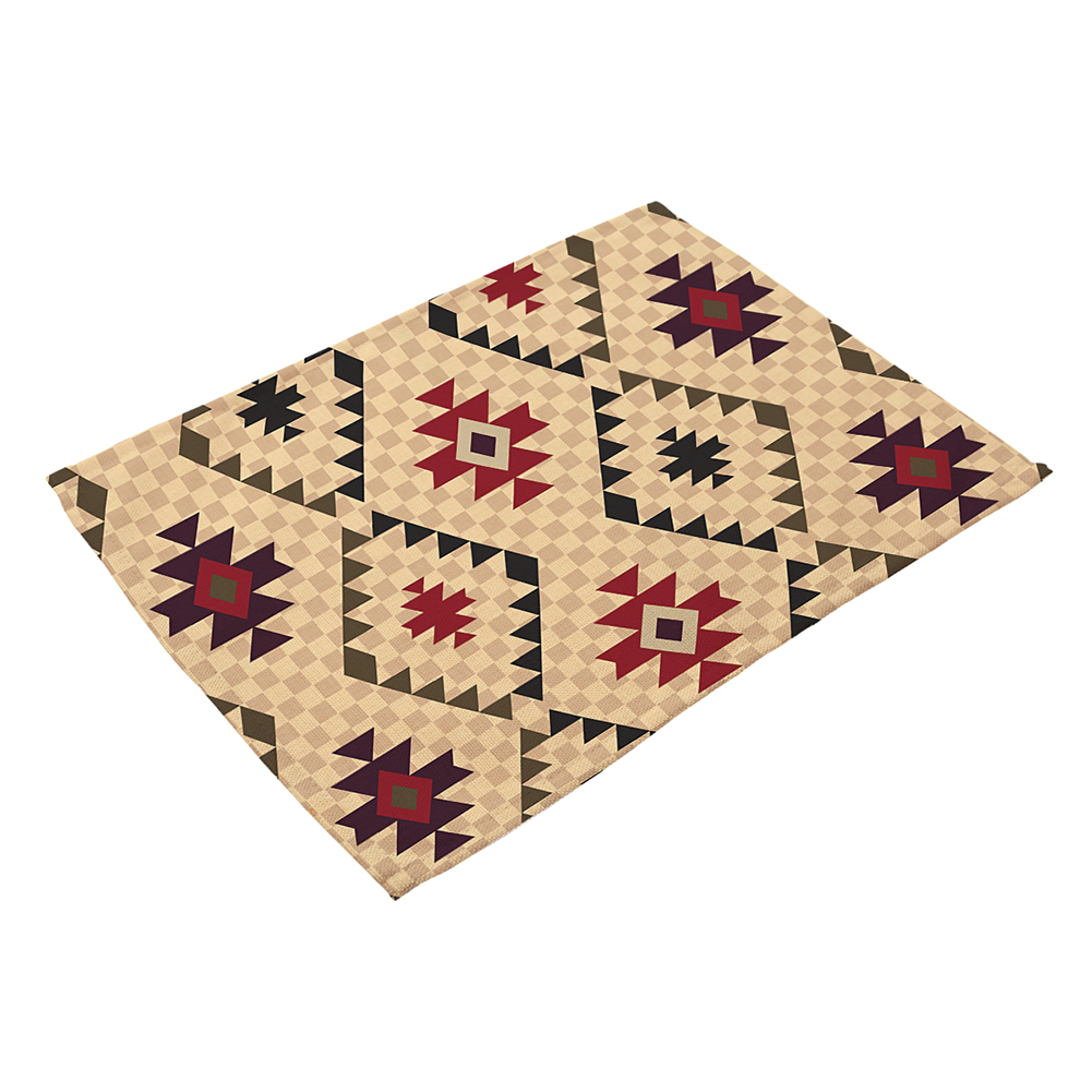 

Geometric Print Insulation Tableware Pad Kitchen Dining Table Placemats (B), 501 Original
