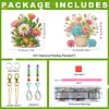2pcs Cacti and Succulents DIY Acrylic Diamond Painting Wind Chime for Adult 5D Diamond Painting Suncatcher with Crystal Pendant Double Sided Hanging Diamonds Art Paint Ornament Gift for Home