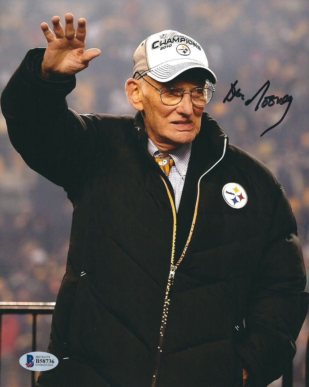 Dan Rooney Signed Pittsburgh Steelers 8x10 Photo Poster painting BAS B58736