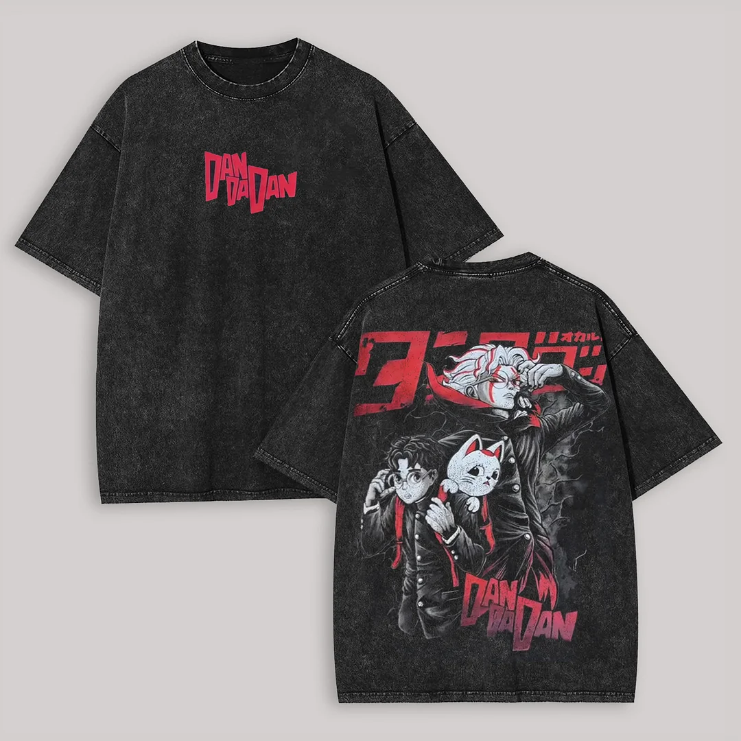 Dandadan Printed Unisex Washed T-Shirt
