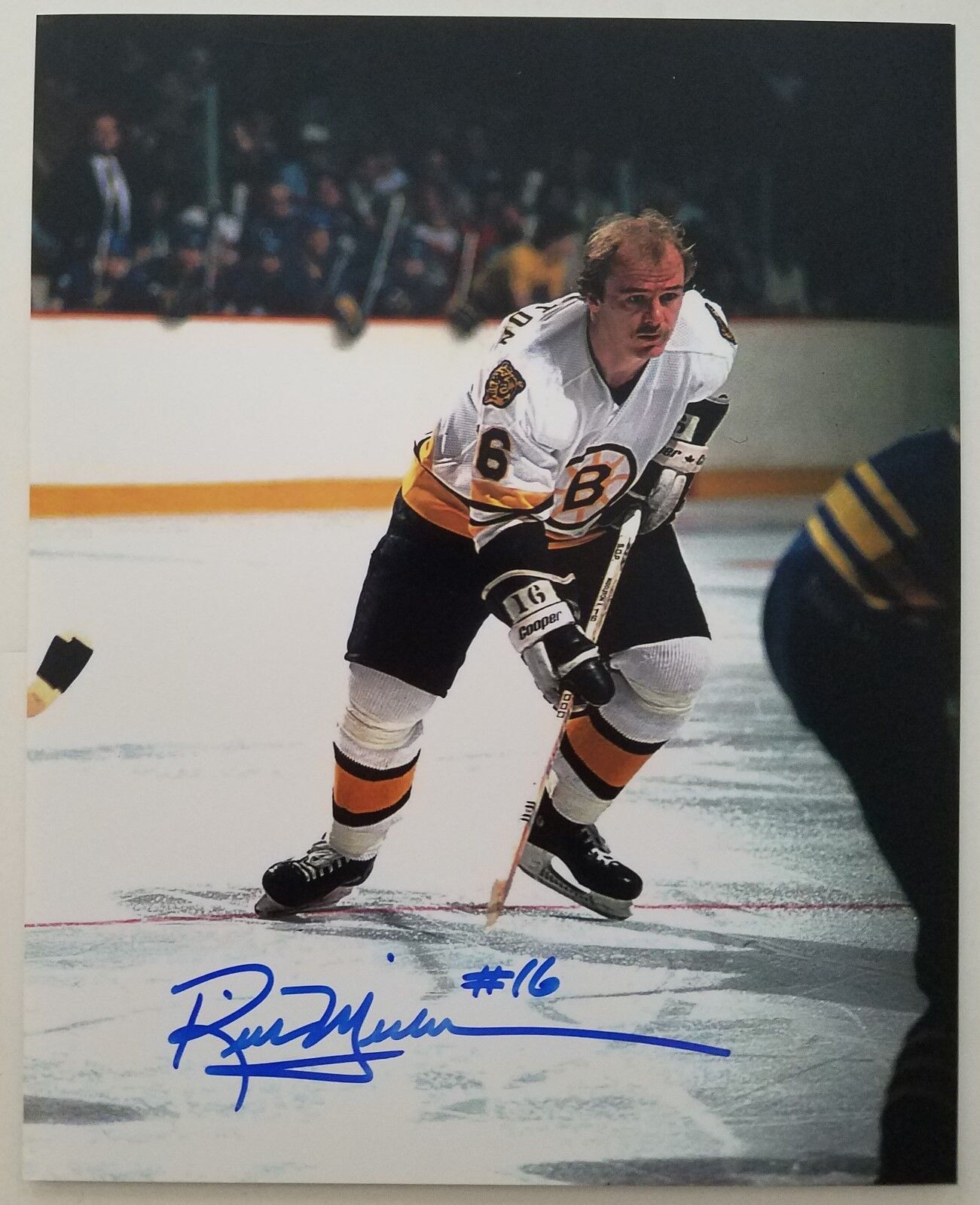 Rick Middleton Signed 8x10 Photo Poster painting Boston Bruins Hockey NHL LEGEND RAD