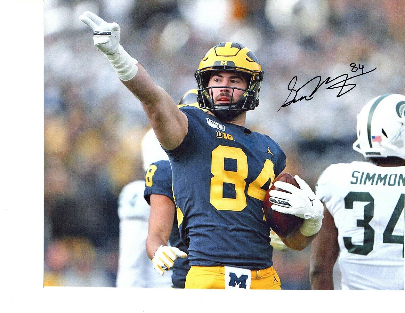 Sean McKeon Michigan Wolverines signed autographed 8x10 football Photo Poster painting D