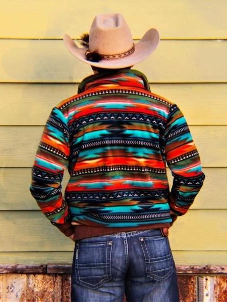 men's serape pullover