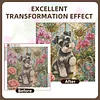 Diamond Painting -5D Full Round Drill Miniature Schnauzer Puppy(40x40cm)