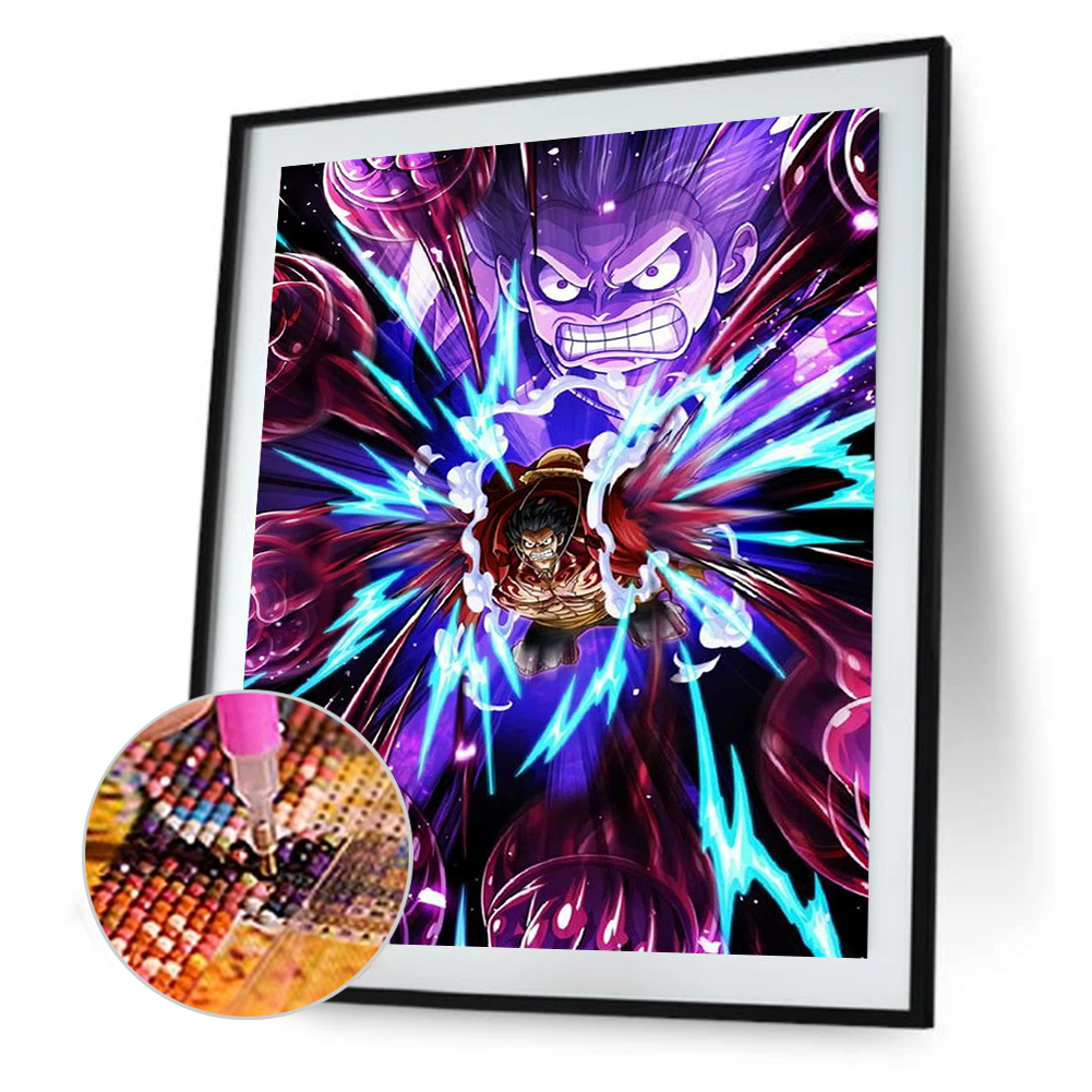 One Piece Ace - Full Round - Diamond Painting (30*40cm)-468005