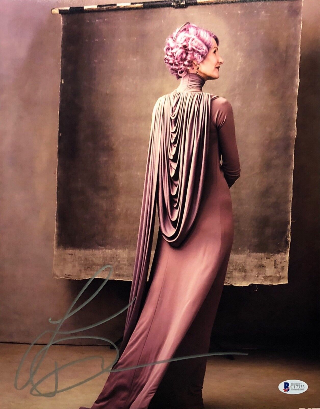 Laura Dern Signed 'Star Wars: The Last Jedi' 11x14 Photo Poster painting BAS Beckett C17333