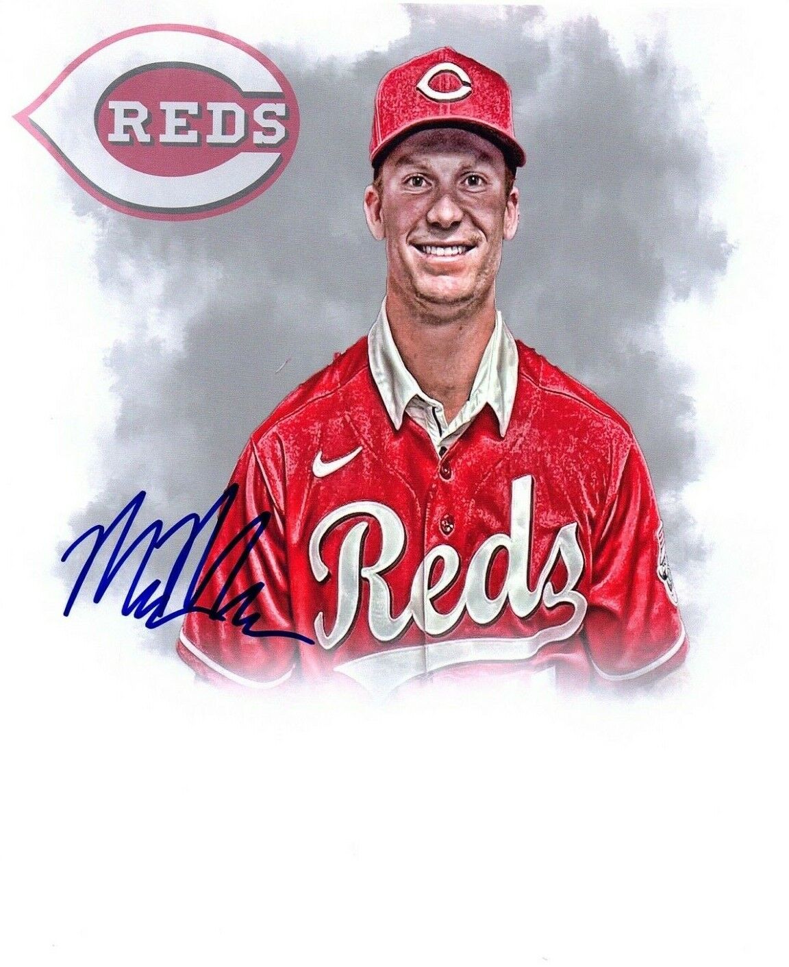 Matt McClain Cincinnati Reds prospect autograph signed 8x10 baseball Photo Poster painting UCLA