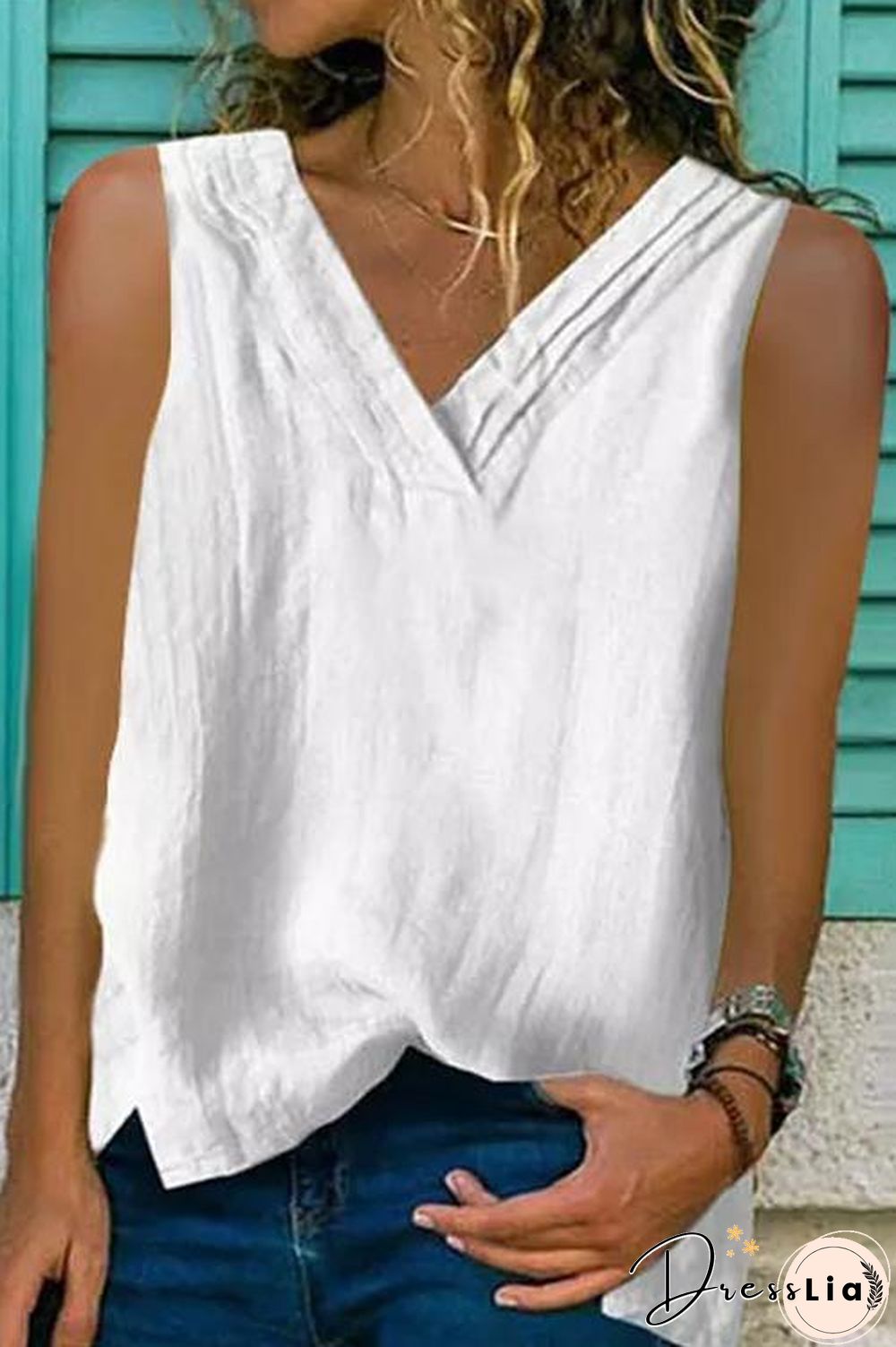 Cotton Linen Simple Top