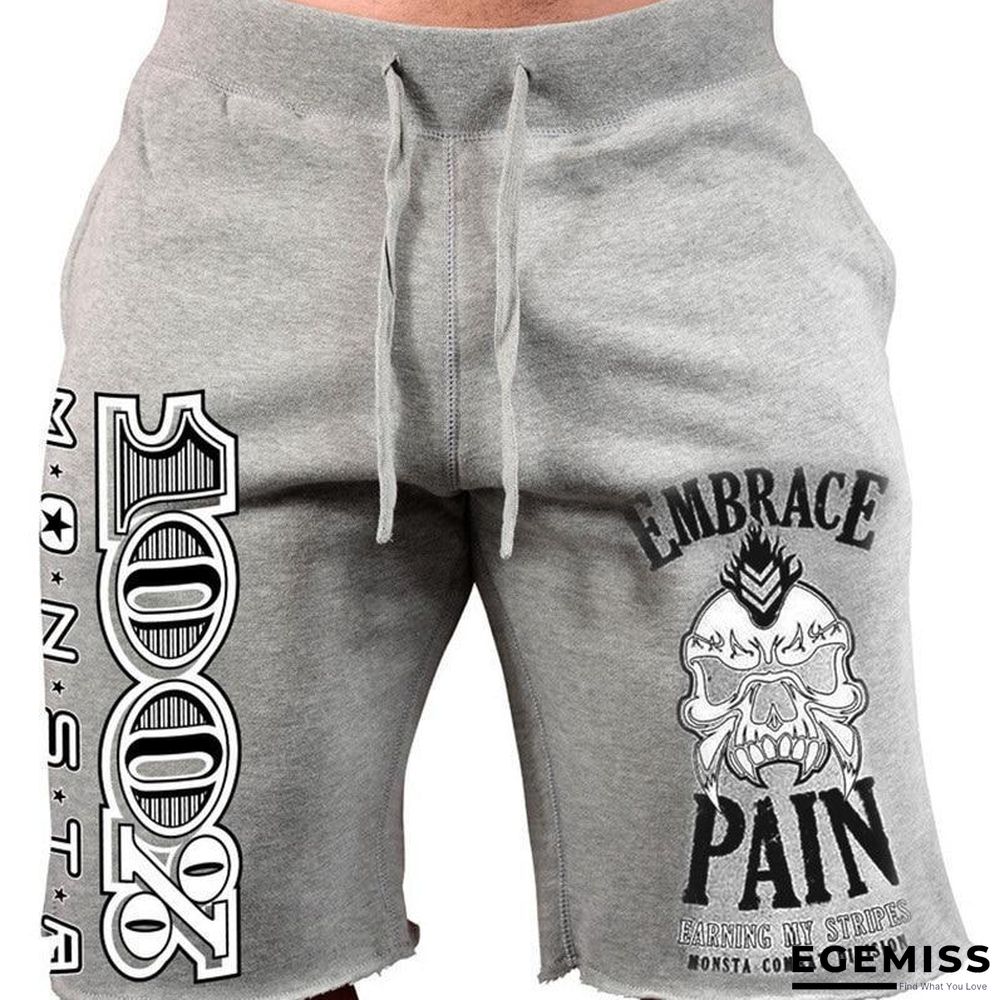 Men's Casual Cotton Jogger Shorts Large Size Beach Vacation Shorts | EGEMISS