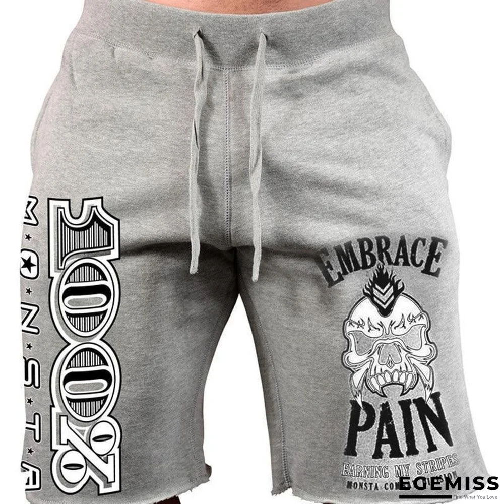 Men's Casual Cotton Jogger Shorts Large Size Beach Vacation Shorts | EGEMISS