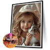 uk.everydayedeals (Limited Stock)Diamond Painting - Full Round - Girl Animal  (30*40cm)