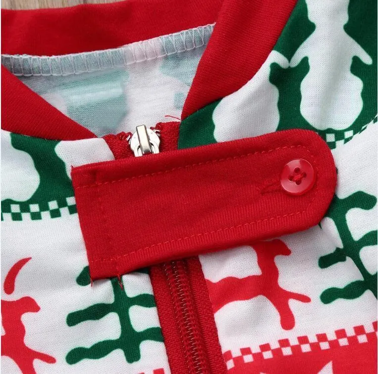 Christmas Tree and Snowflake Patterned Family Matching Pajamas Sets
