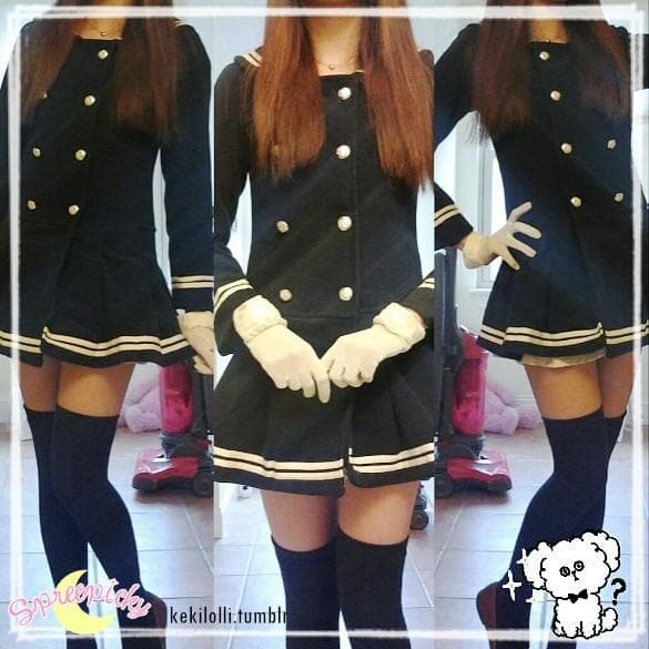 J-fashion Winter Sailor Woolen Coat SP130284