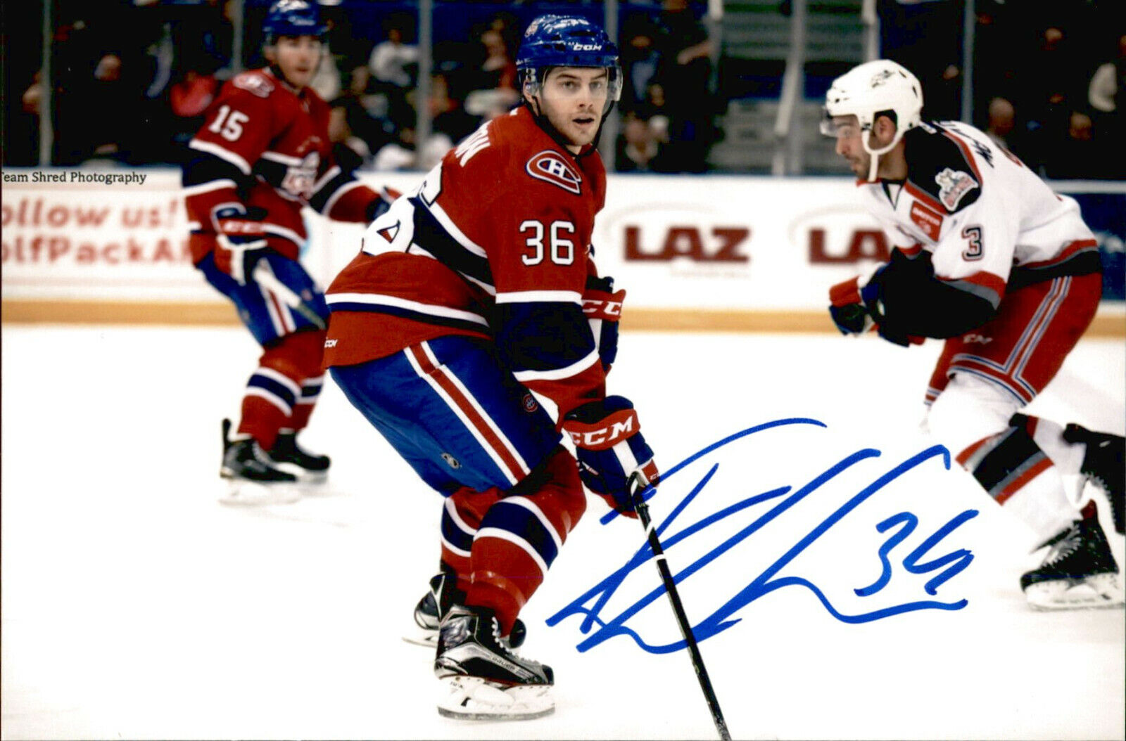 Ryan Johnston SIGNED 4x6 Photo Poster painting MONTREAL CANADIENS