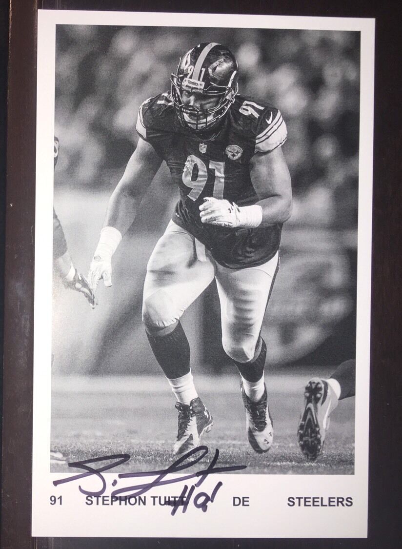 Stephon Tuitt AUTOGRAPH PITTSBURGH STEELERS Hand Signed 5x8 Photo Poster painting Rare